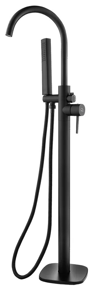 Laveo Pola, voľne stojaca vaňová batéria h-1081, čierna matná, LAV-BAP_711S