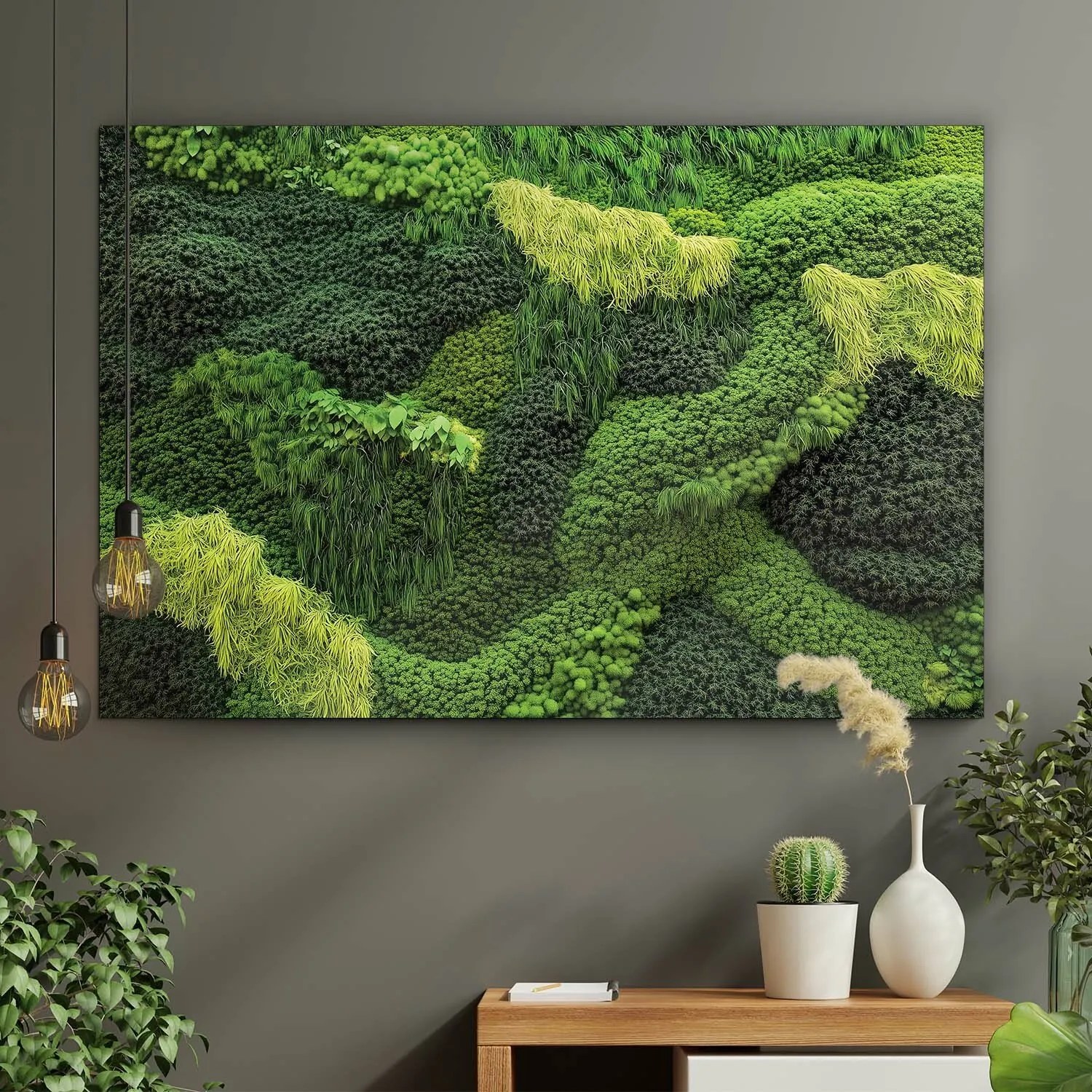 DUBLEZ | Drevený obrazu machu - Cesta prírody