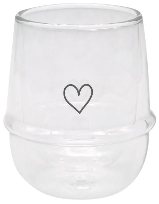 Eulenschnitt Dvojstenný pohár na cappuccino Heart 220 ml