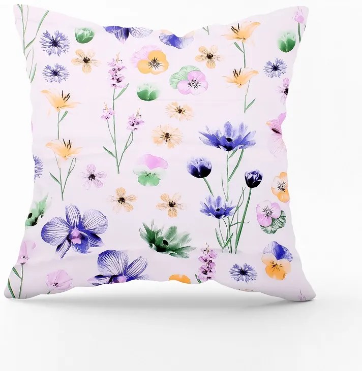 Obliečka na vankúš Jarné kvety Veľkost obliečok: 70 x 90 cm, Zapínanie: Gombíky