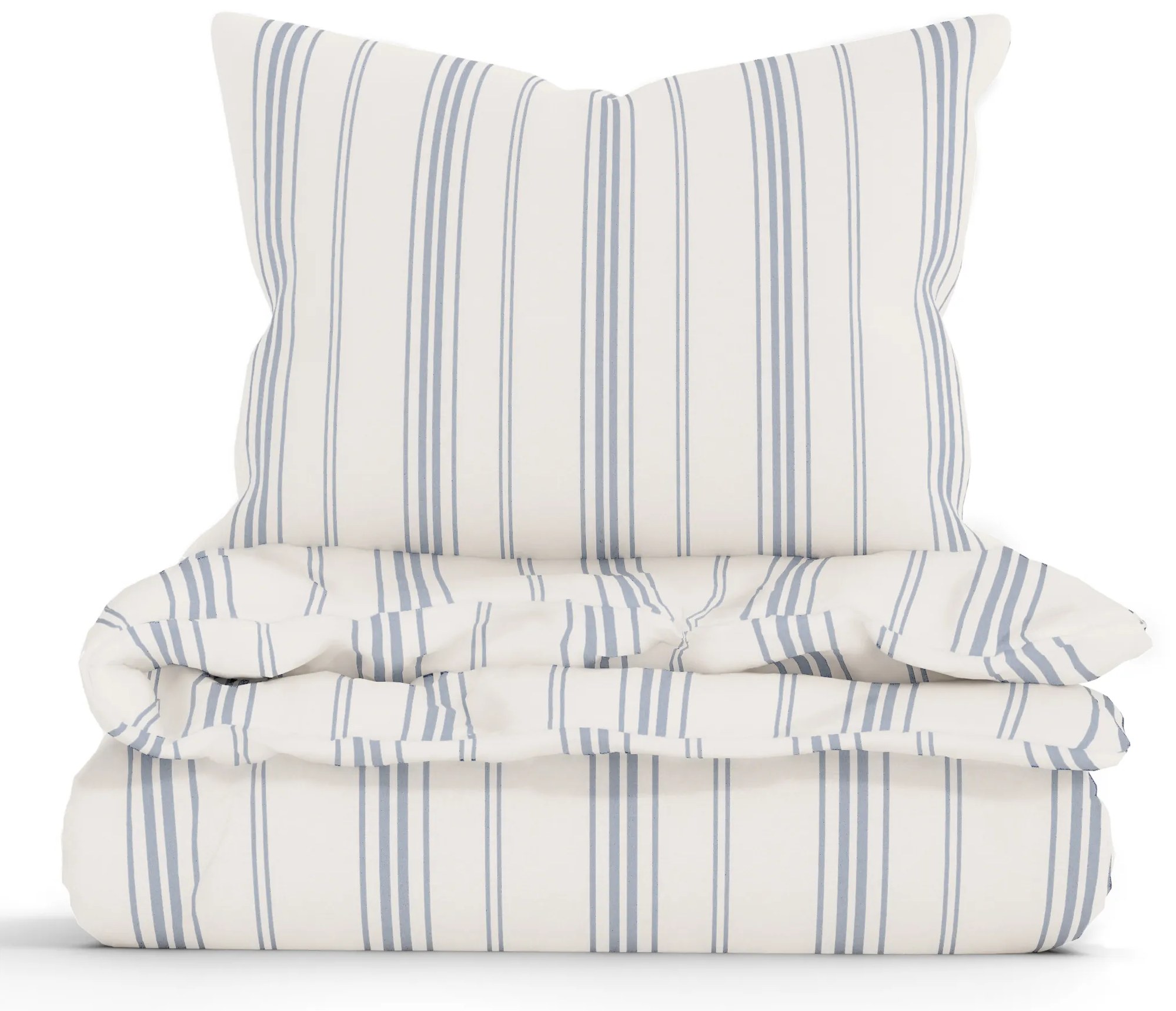 Bavlnené obliečky Natural - Prúžky modré