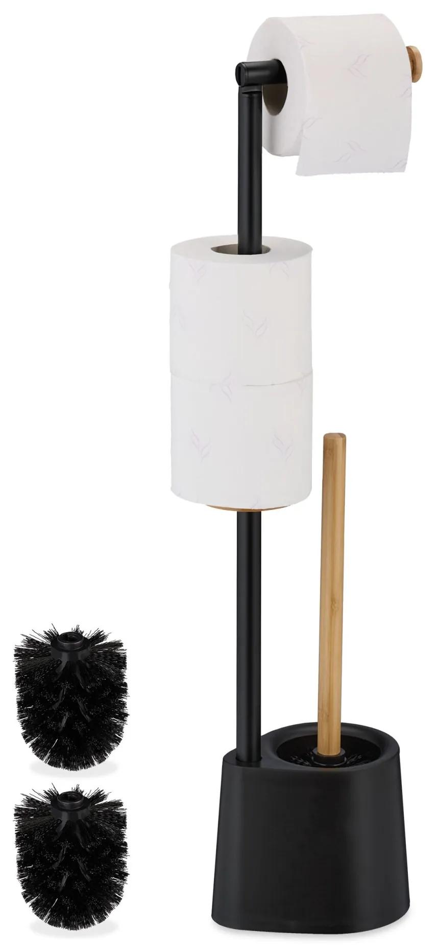 Stojanový držiak na toaletný papier RD49112, čierna