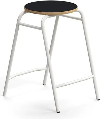 Stolička ALTUS, výška 590 mm, biela/antracit