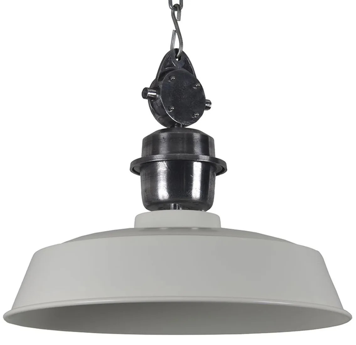 Krémové závesné kovové svetlo Sesto creme - Ø 42*38 cm