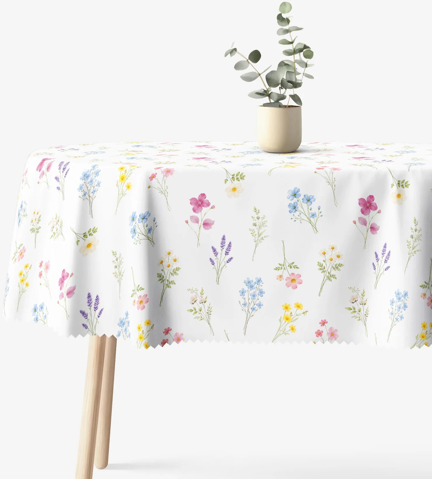 Goldea oválny teflónový obrus - kvetinová záhrada 120 x 160 cm