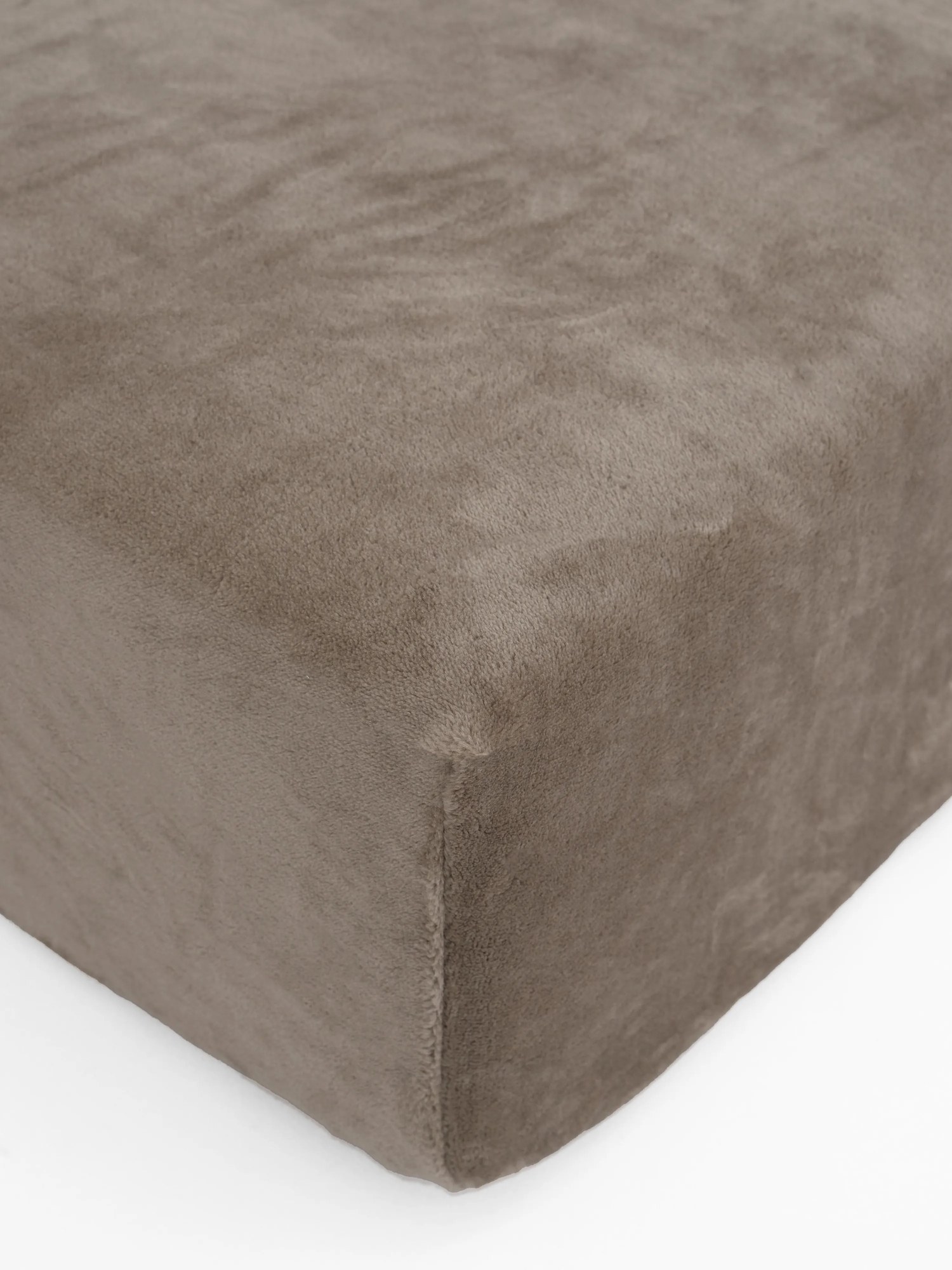 Prestieradlo mikroplyš Deluxe 90 x 200 cm - sivohnedé