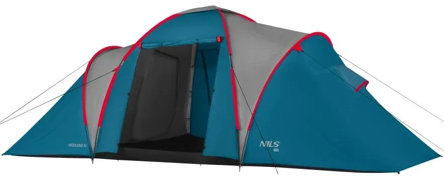 Rodinný stan NILS Camp NC6031 Highland modrý/svetlo šedý
