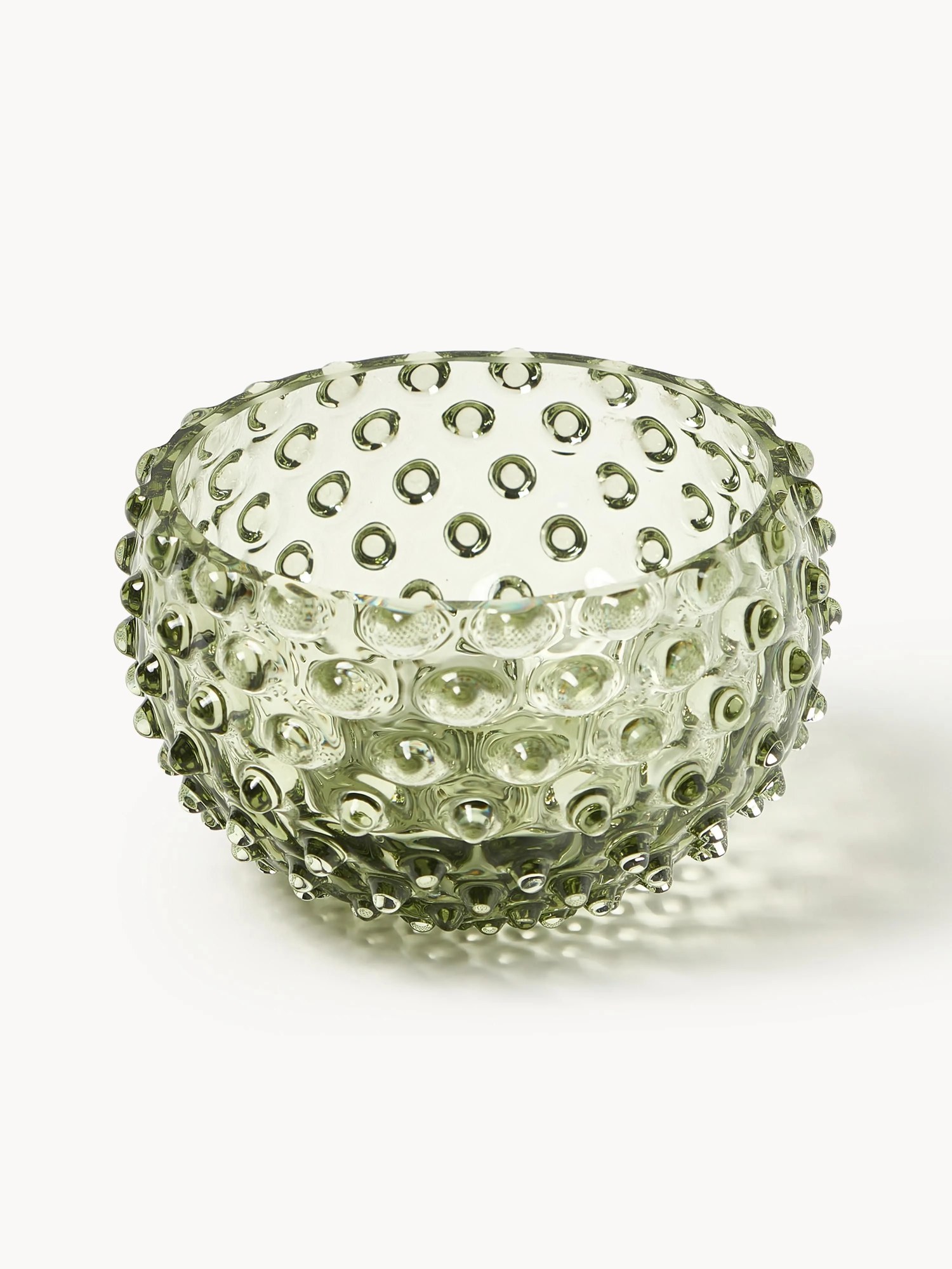 Ručne fúkané misky Hobnail, 4 ks