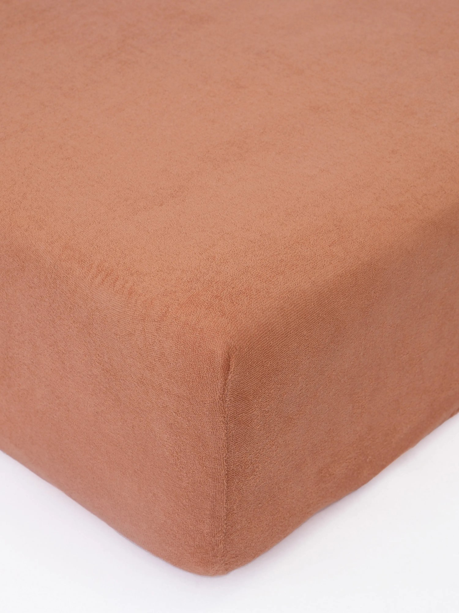 Froté plachta do postieľky 60 × 120 cm - terakota