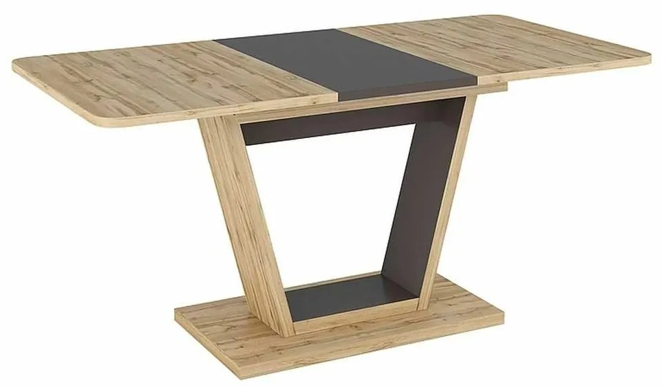 Jedálenský stôl Levin, dub wotan / hnedá