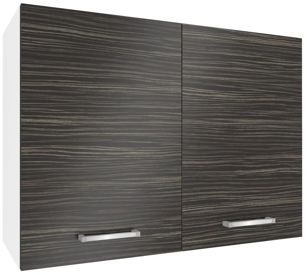 Kuchynská skrinka Belini horná 80 cm eben kráľovský TOR SG80/1/WT/HK/0/P