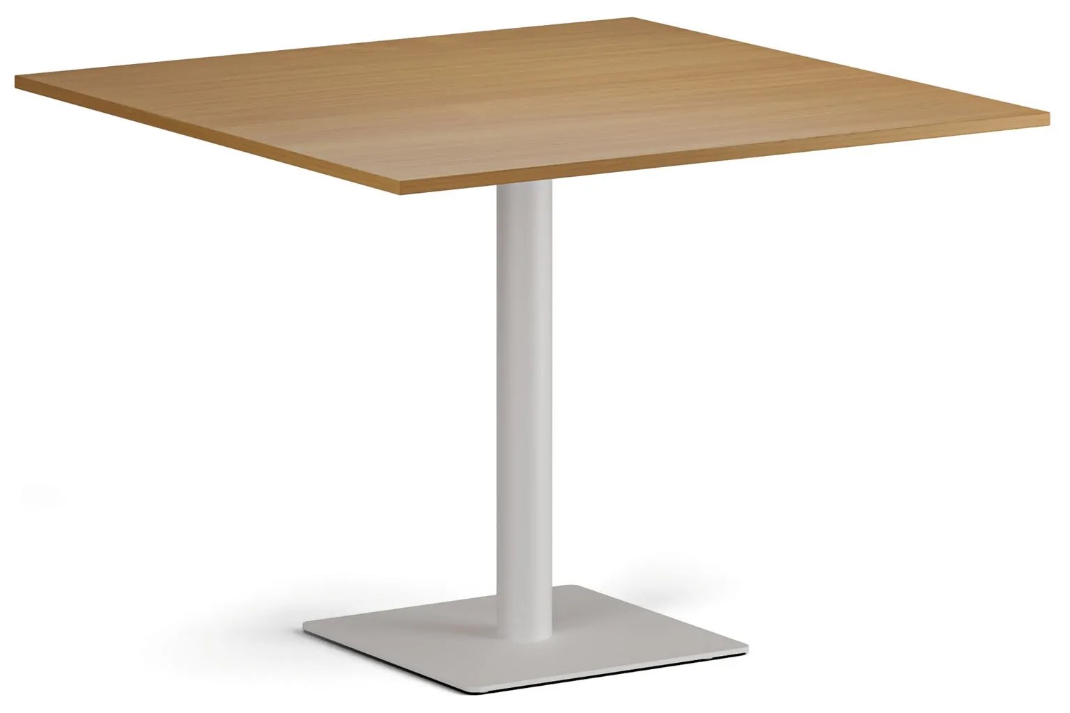 Konferenčný stolík ENZO, 100x100 cm, biela podnož, buk