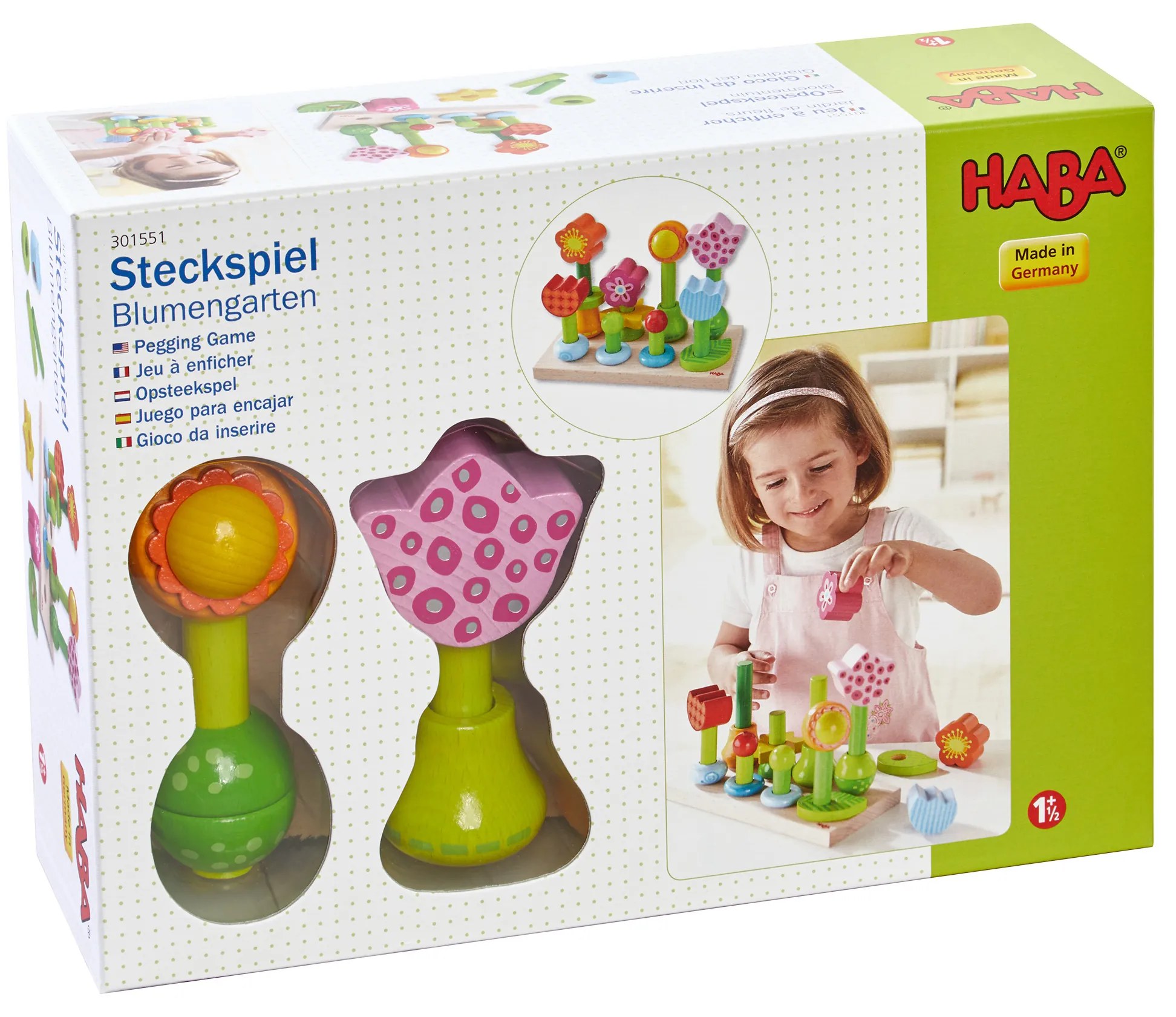 Drevená hra - jarná záhradka