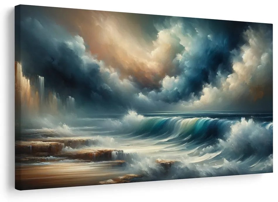 Obraz búrka nad oceánom