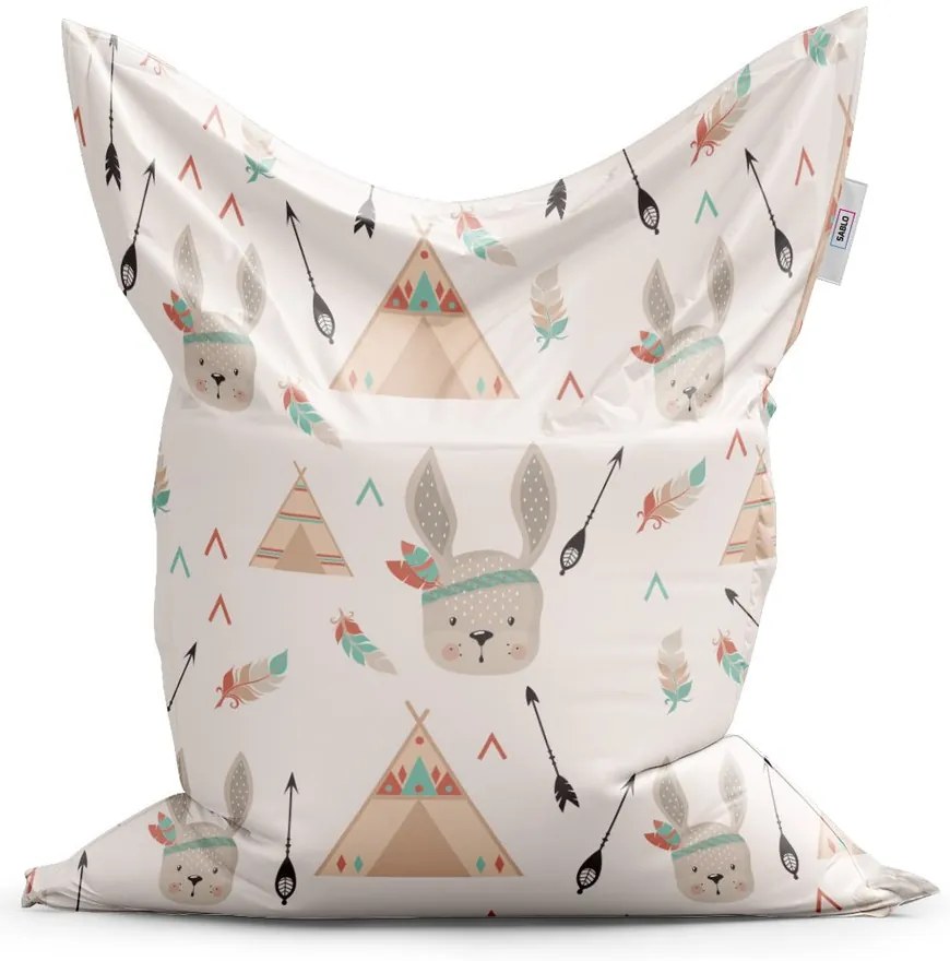 Sedací vak Classic zajačik indián - detský, béžová