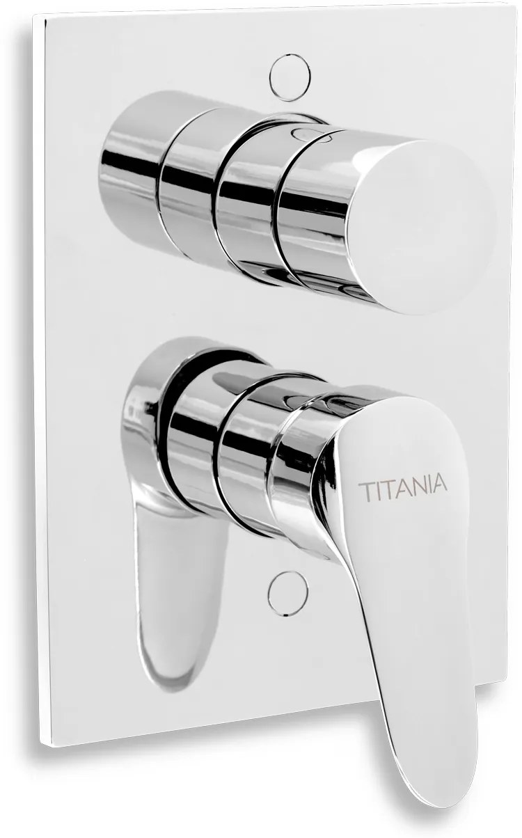 Novaservis Titania Iris New, podomietková vaňová batéria s prepínačom, chrómová, 94450R,0