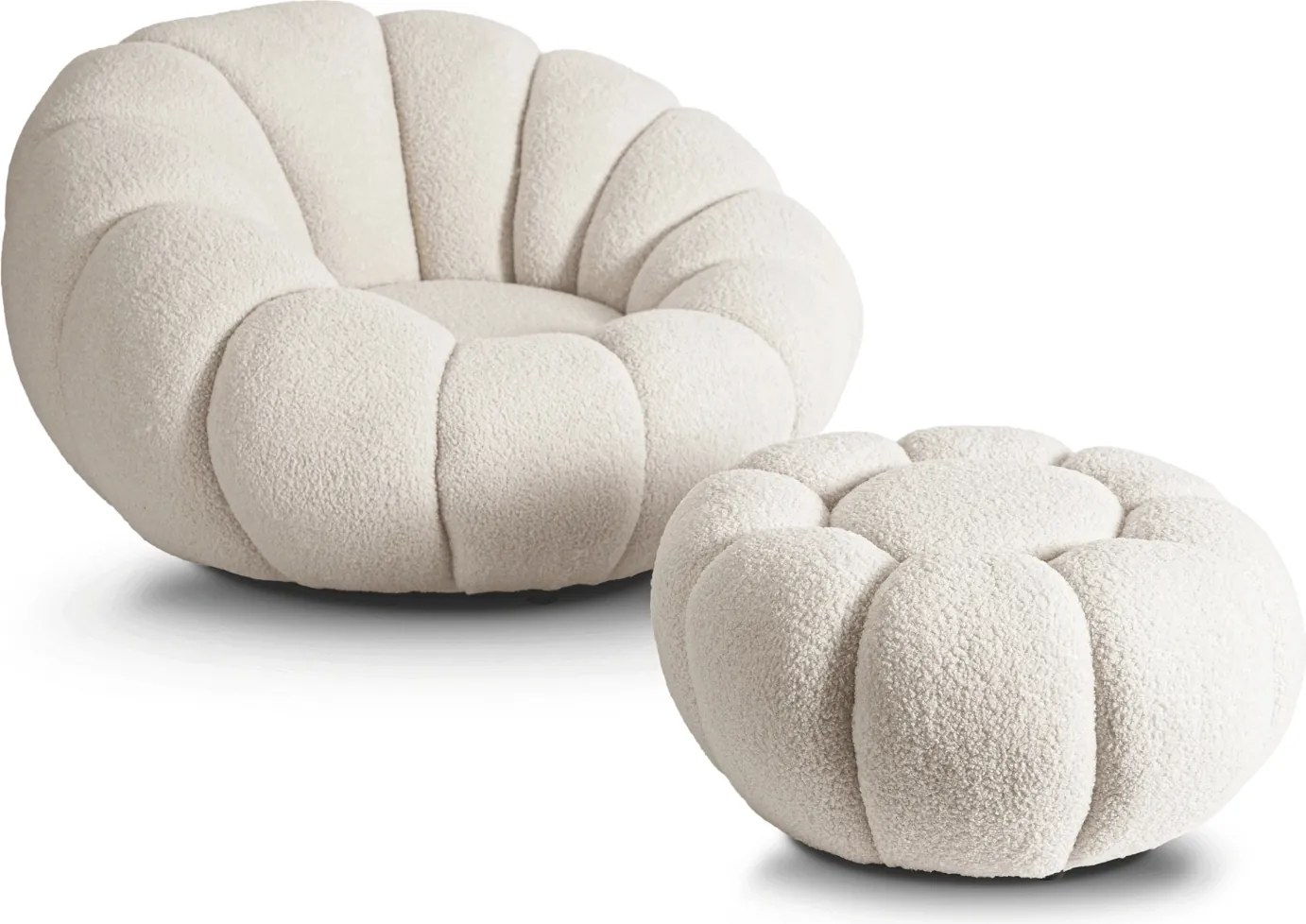 PROXIMA.store - Otočné kreslo PETTIT FARBA: krémová