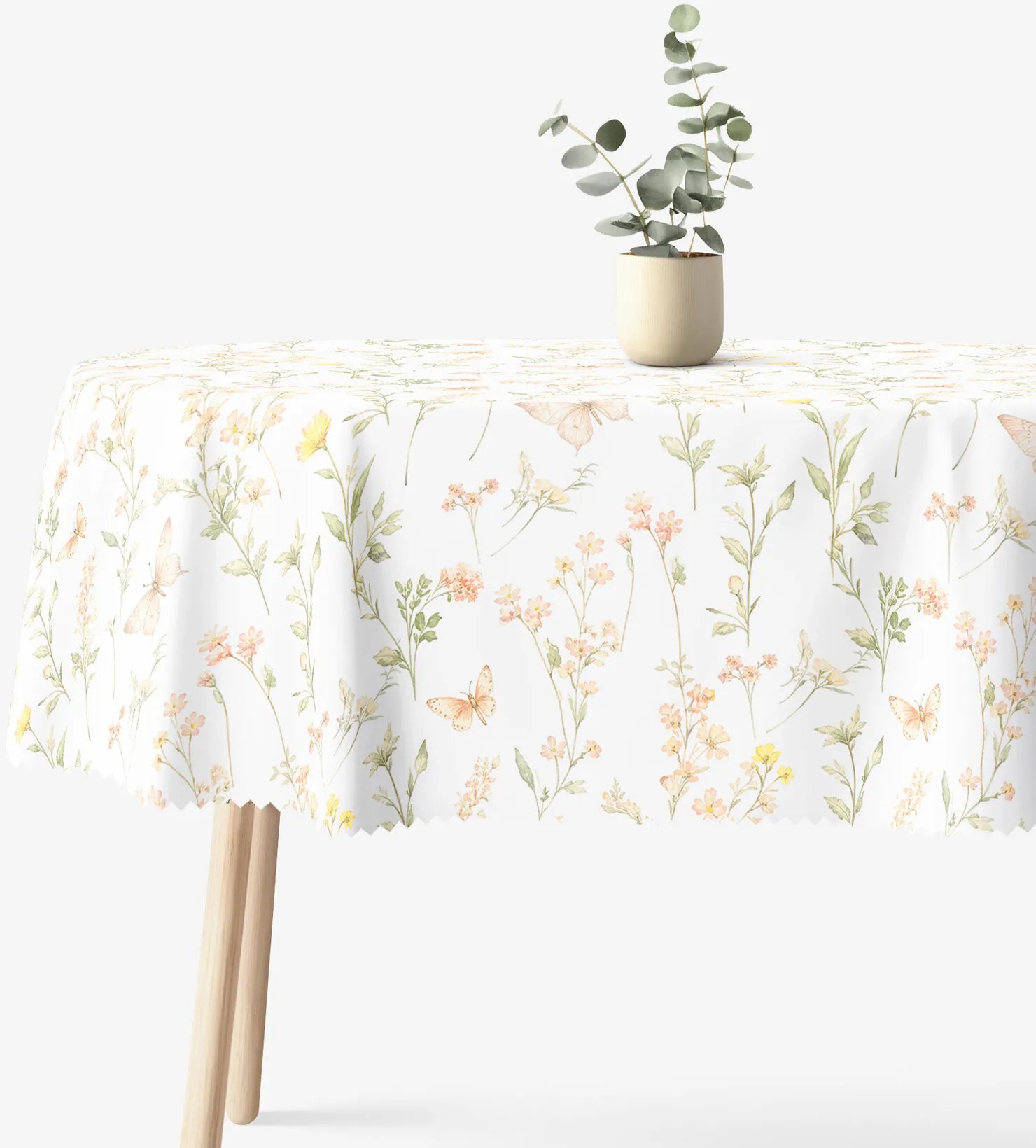 Goldea oválny teflónový obrus - motýlia záhrada 120 x 160 cm