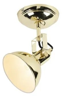 Priemyselné okrúhle bodové svetlo zlaté 1-žiarovkové - Tommy