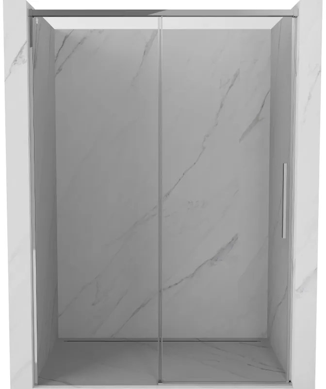 Mexen Rox, posuvné sprchové dvere 140 cm, číre sklo, chrómový profil, 8C2-140-000-01-00