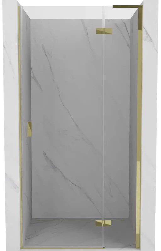 Mexen Mist-H L, 1-krídlové sprchové dvere pravé 105 cm, číre sklo, zlatý lesklý profil, 8A5L-105-000-50-00-P
