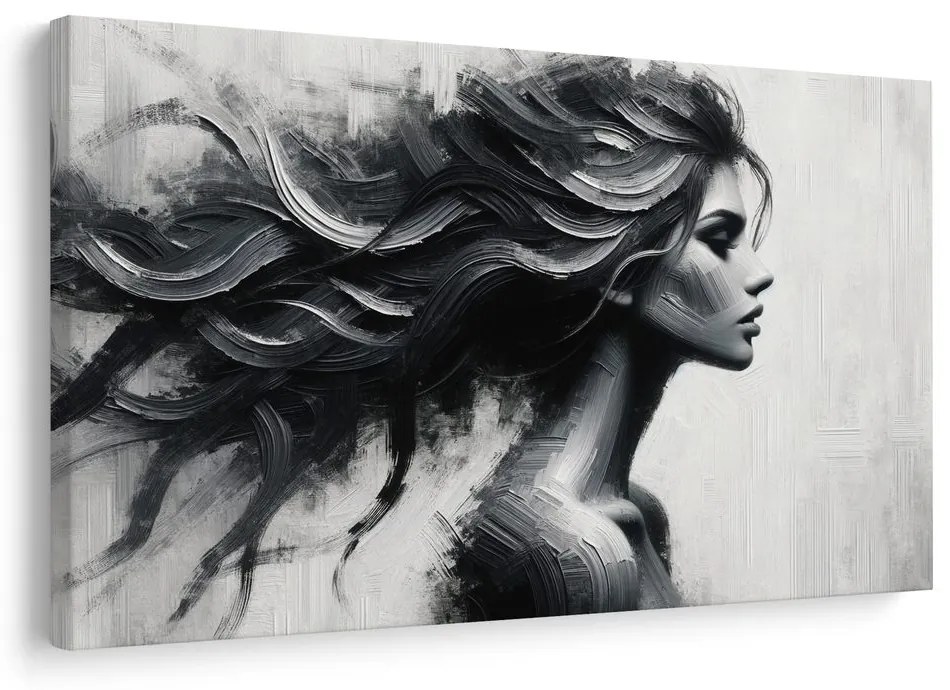 Obraz tajomná ženská silueta