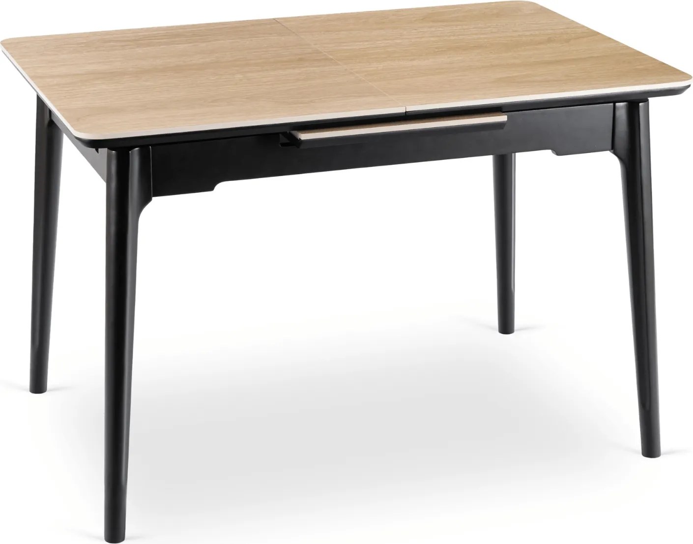 PROXIMA.store - Rozkladací jedálenský stôl Samer 120 cm FARBA: dub, FARBA NÔH: čierna