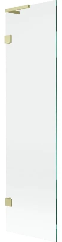 Mexen, Mexen Lunar L 1-krídlová vaňová zástena 50 x 150 cm, transparentná, brúsené zlato - 897L-050-000-55-00