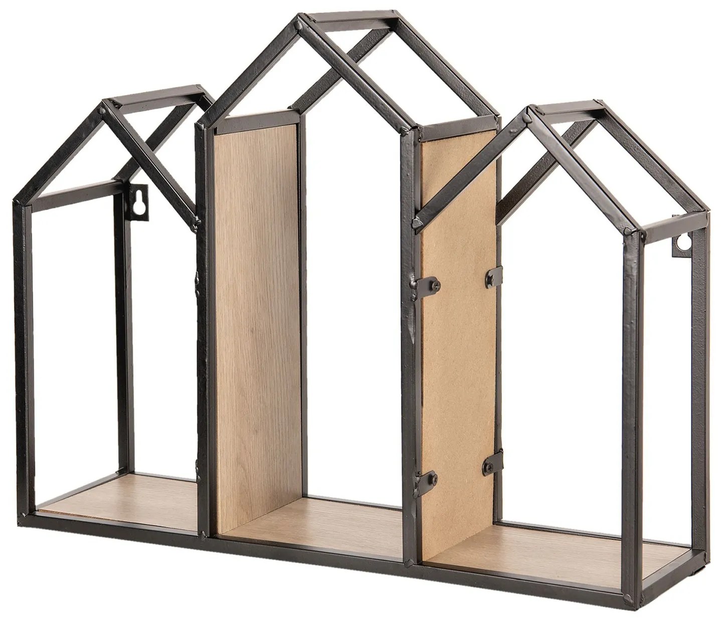 Nástenná kovová polička House - 46 * 14 * 36 cm