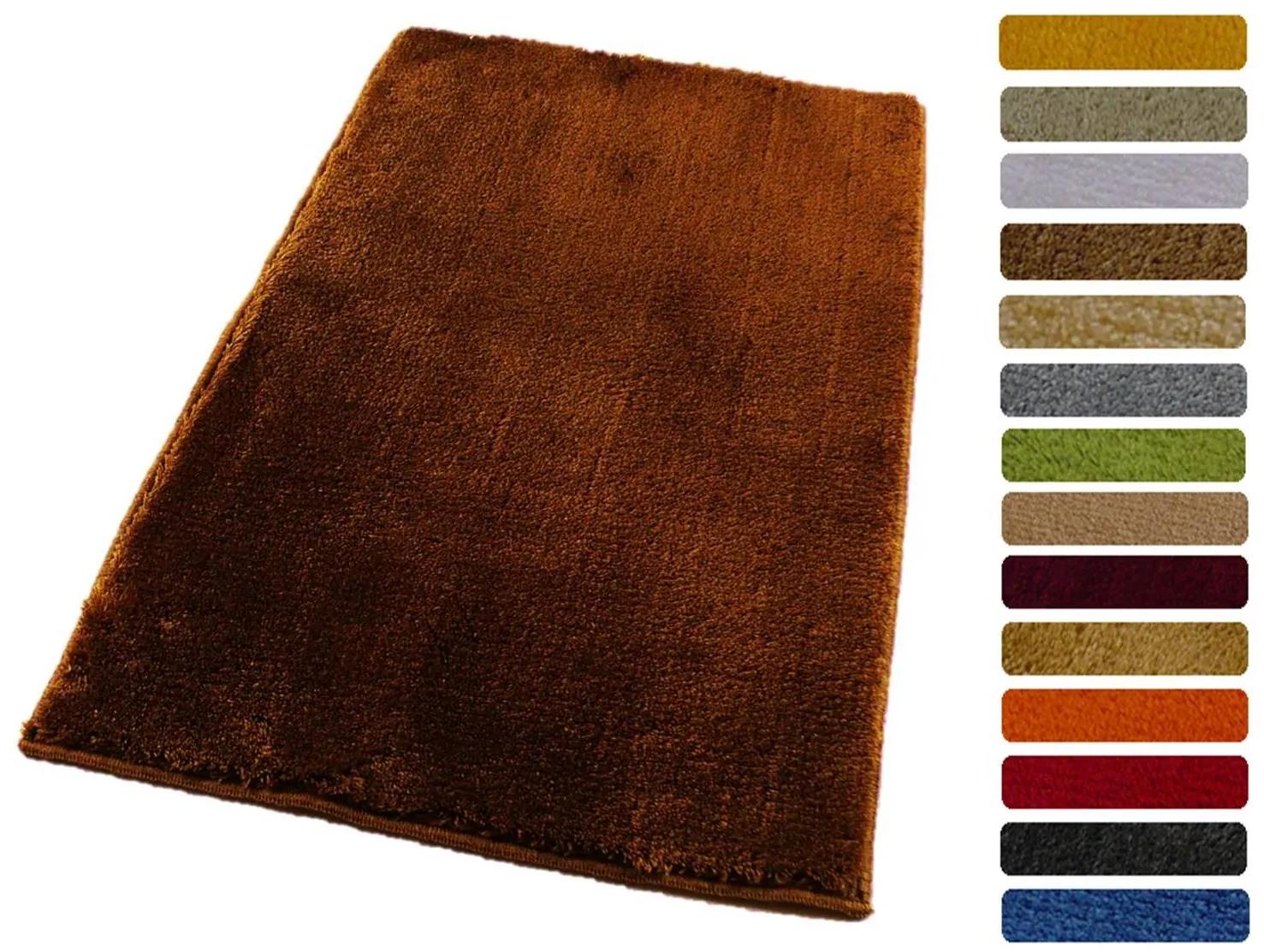 ROUTNER Kúpeľňová predložka UNI COLOR Tmavohnedá 10112 - Tmavohnedá / 50 x 80 cm 10112