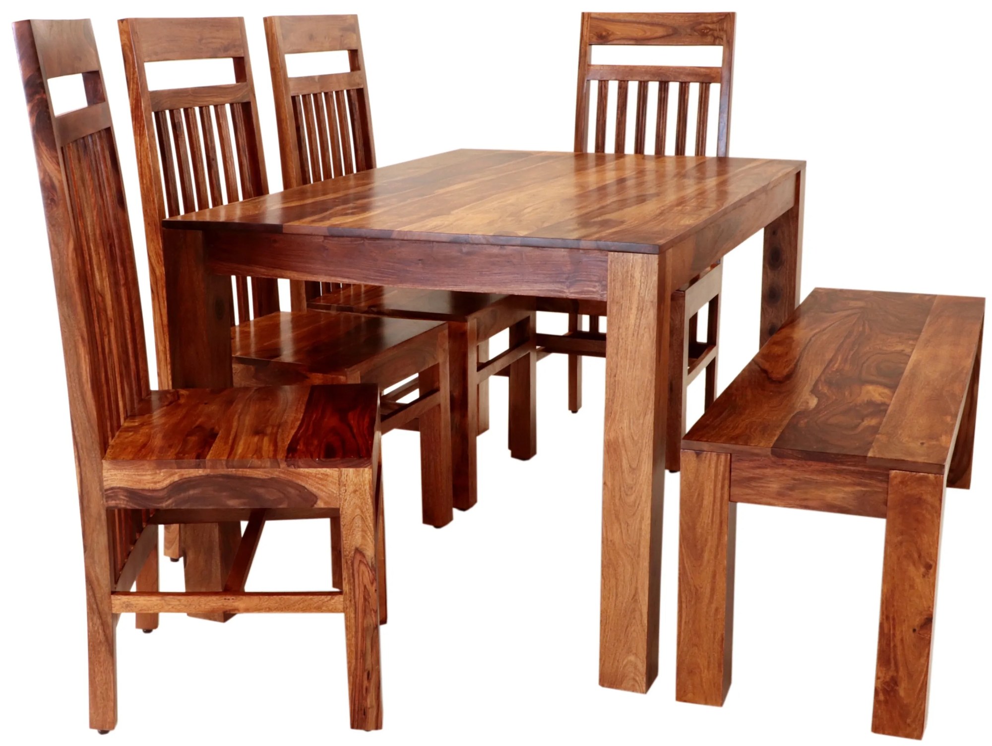 furniture-nabytek.cz - Jedálenská súprava pre 6 osôb Gani z indického masívu palisander