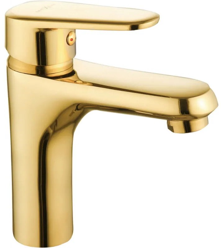 Mexen Alda, umývadlová batéria, zlatá lesklá, 746100-50