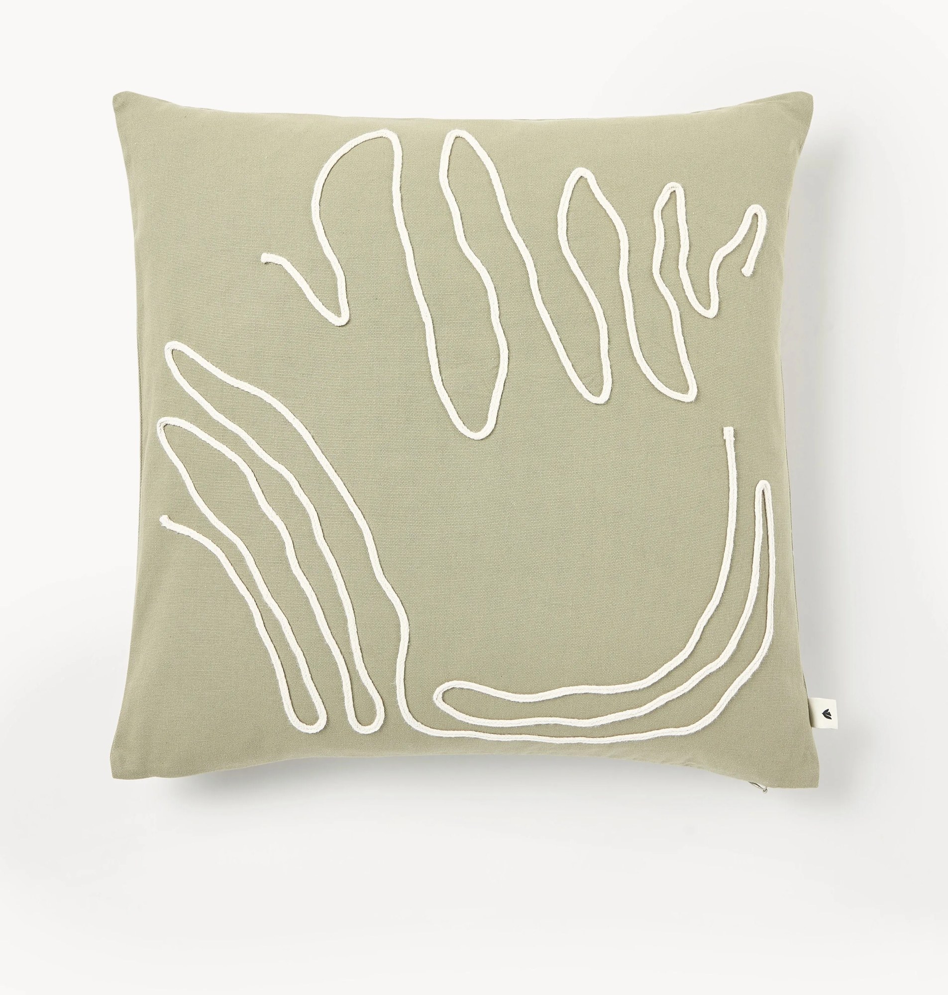 Ručne vyšívaný poťah na vankúš z organickej bavlny Jot