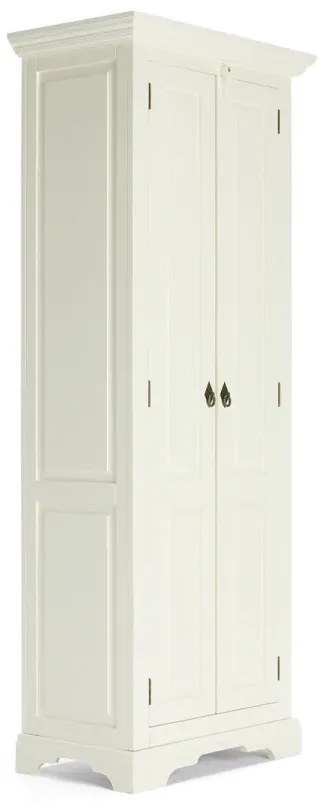 furniture-nabytek.cz - Masívna šatní skriňa Catana z borovice a MDF, lakovaná, biela