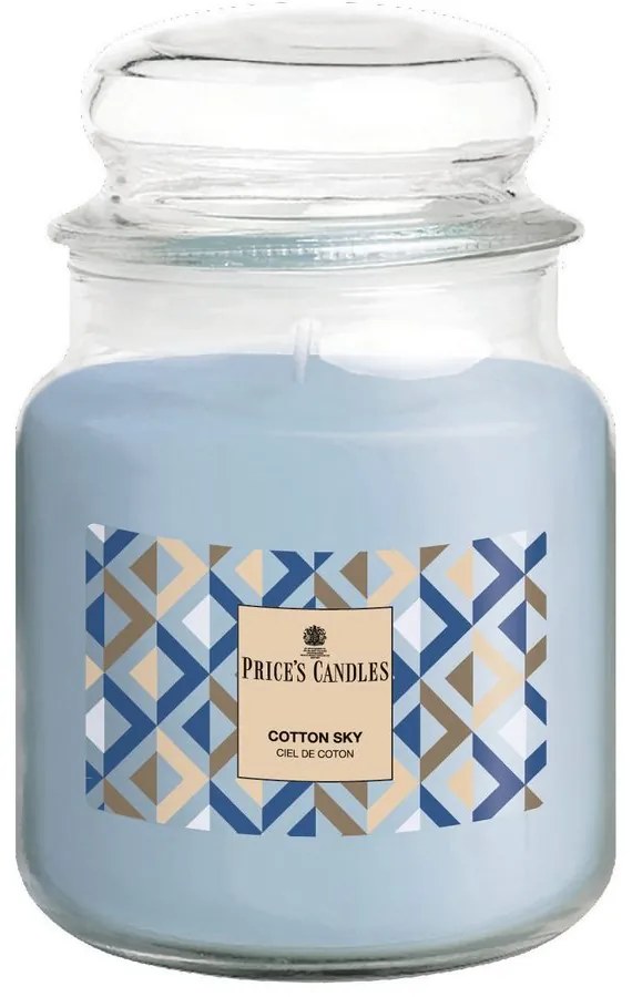 Price´s Price's MIDI vonná svíčka ve skle Cotton Sky - hoření 80h
