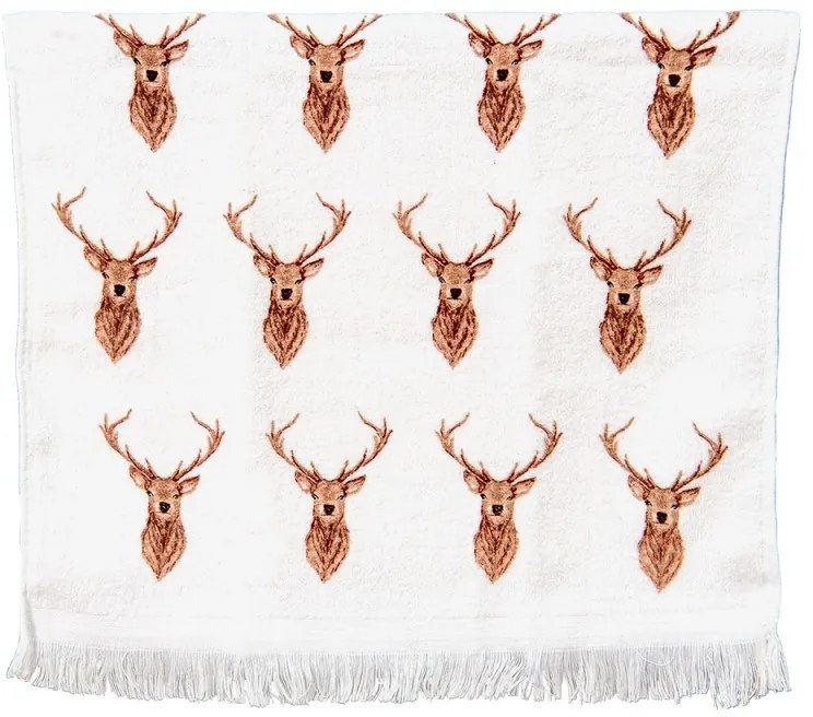 Froté kuchynský uterák s jeleňami Cosy Lodge I - 40*66 cm