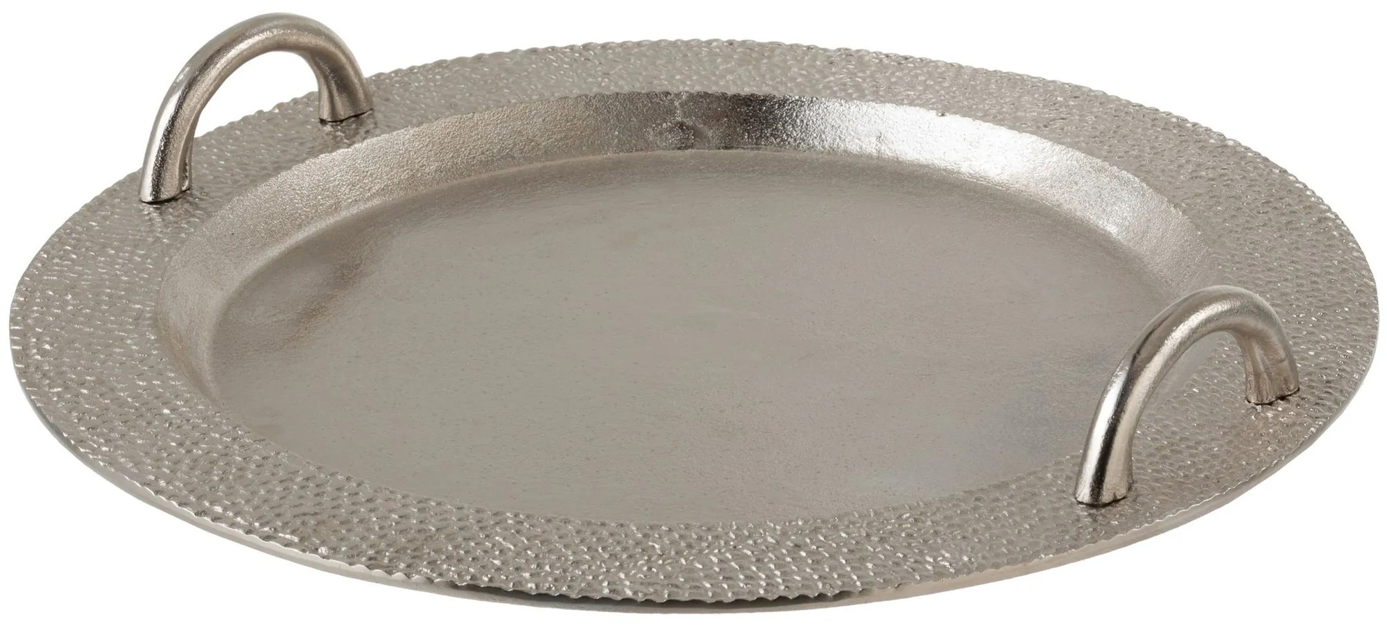 Strieborný podnos s ušami Maut - Ø 44 * 7 cm Strieborný podnos s ušami Maut - Ø 44 * 7 cm