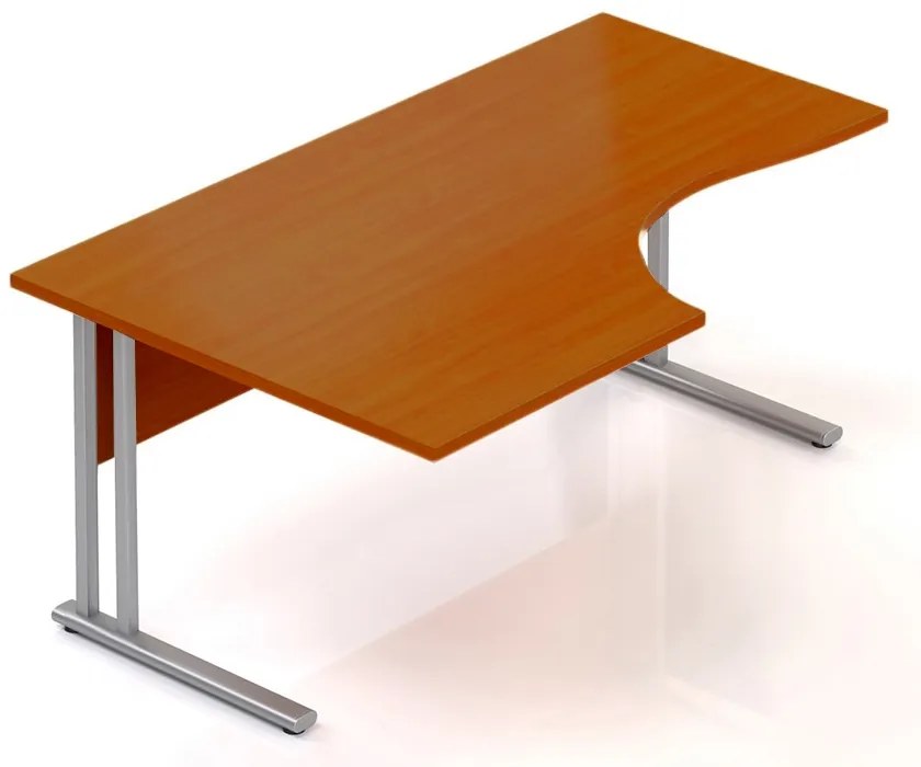 Ergonomický stôl Visio 160 x 100 cm, ľavý, čerešňa