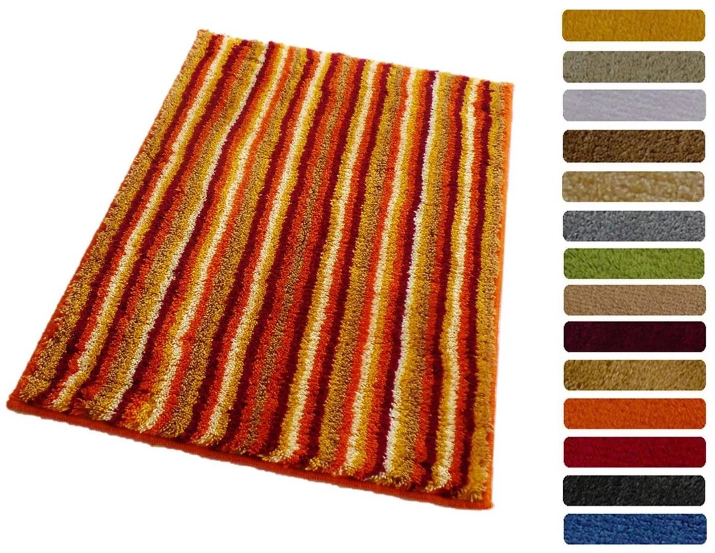 ROUTNER Kúpeľňová predložka PESCINA Oranžovožltá 10604 - Oranžovožltá / 50 x 80 cm 10604