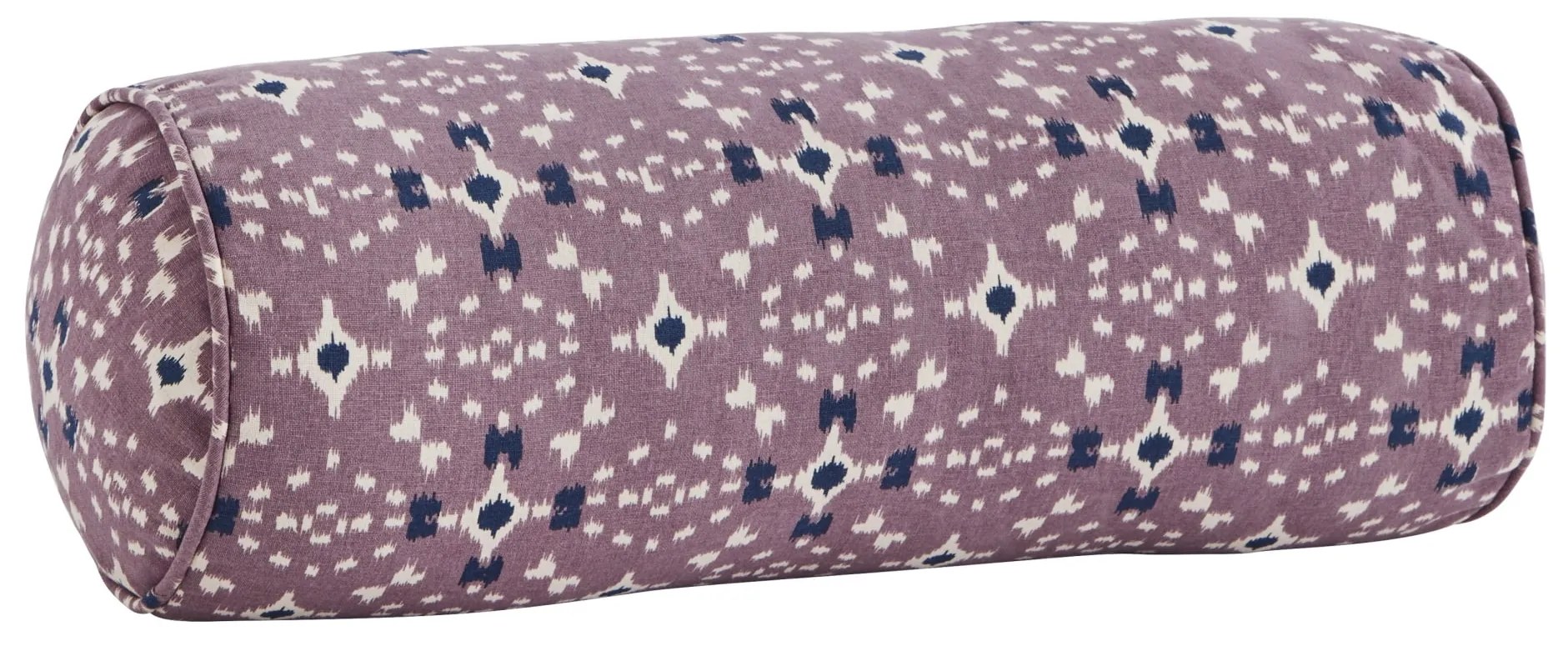 MADAM STOLTZ Vankúš valec Dusty Lilac/White/Blue