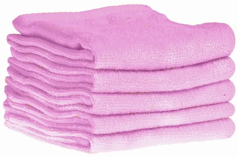 Detský uterák bavlnený 30x50 ružový EMI
