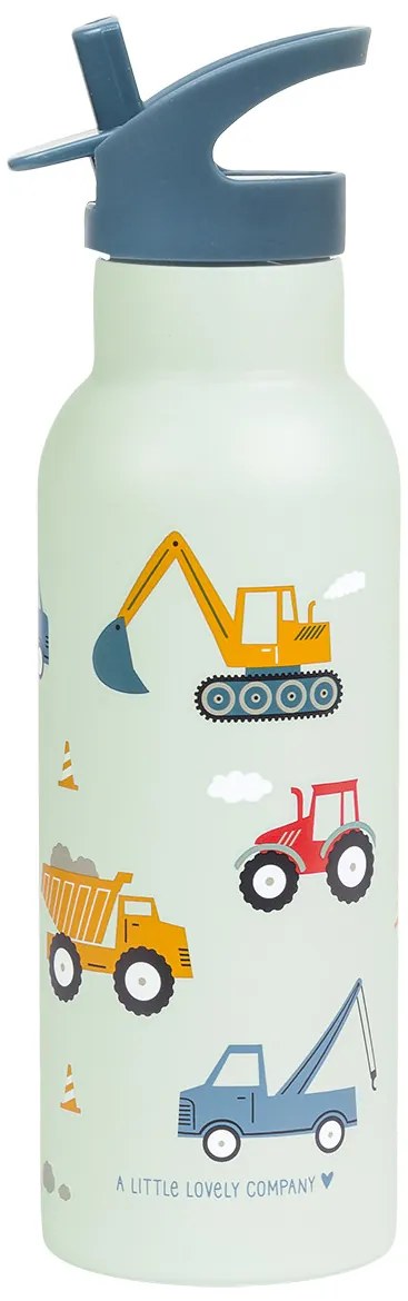 A Little Lovely Company - antikorová fľaša na pitie, 500 ml - vozidlá