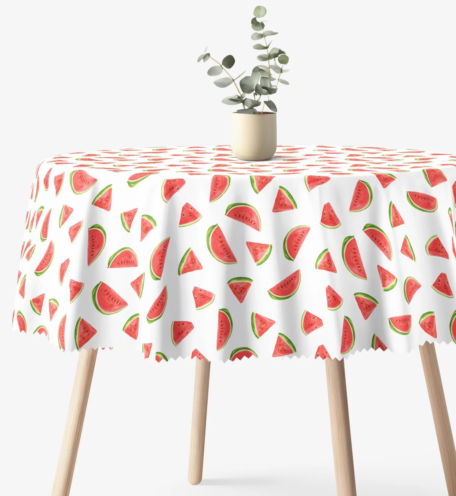 Goldea okrúhly teflónový obrus - svieže melóny Ø 100 cm