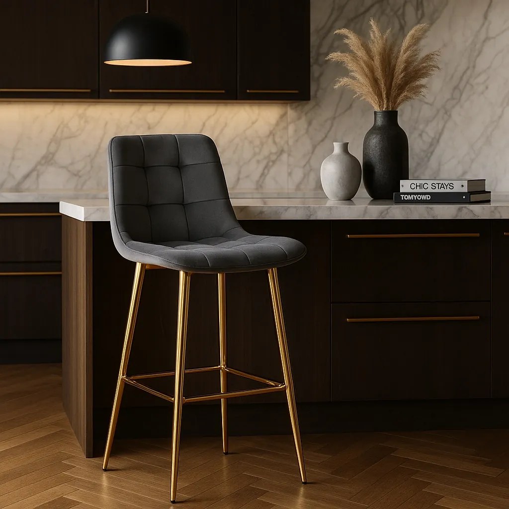 PROXIMA.store - Jedálenská barová stolička ARIEL FARBA: sivá