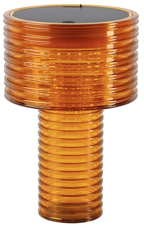 Stolná lampa oranžová plastová vrátane LED solárnej nabíjateľnej IP44 - Ambar