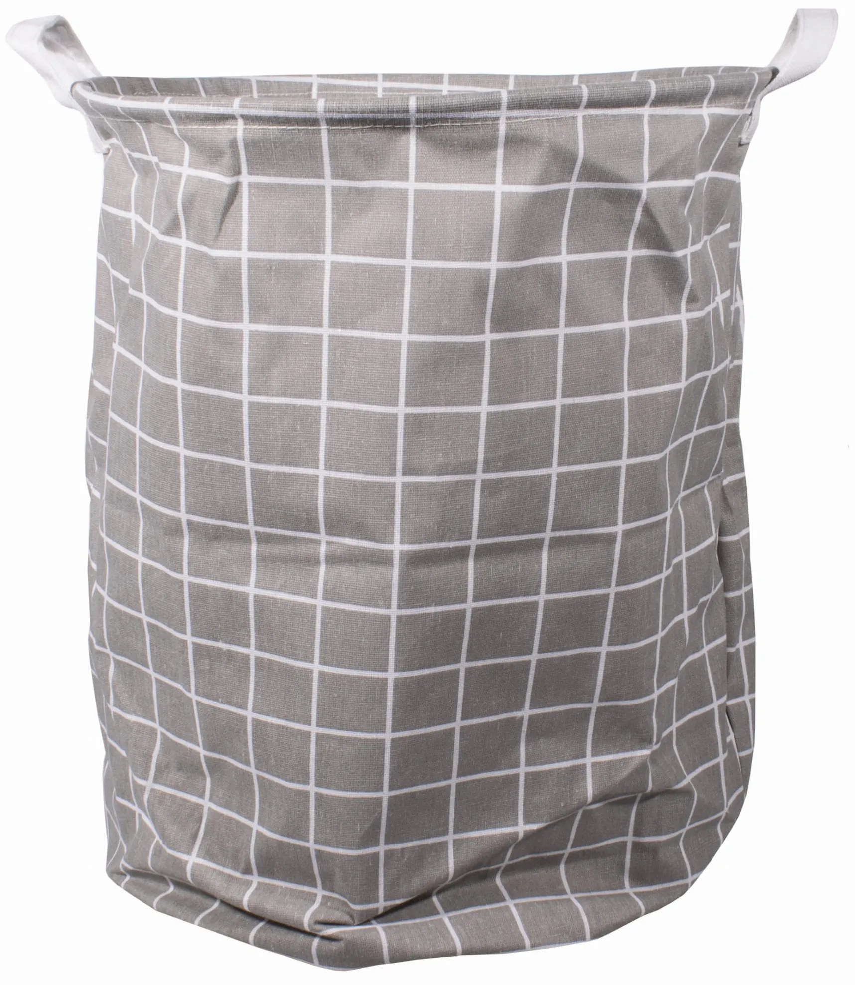 Sivý kôš na hračky a bielizeň CUBE