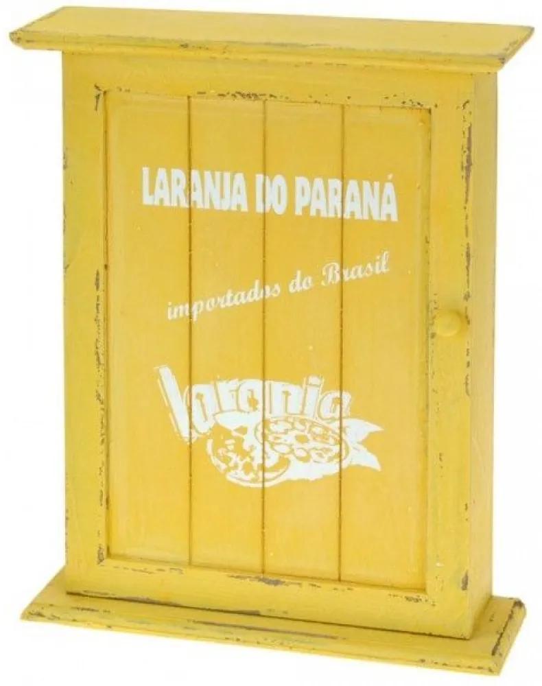 Skrinka na kľúče, žltá, Brasil