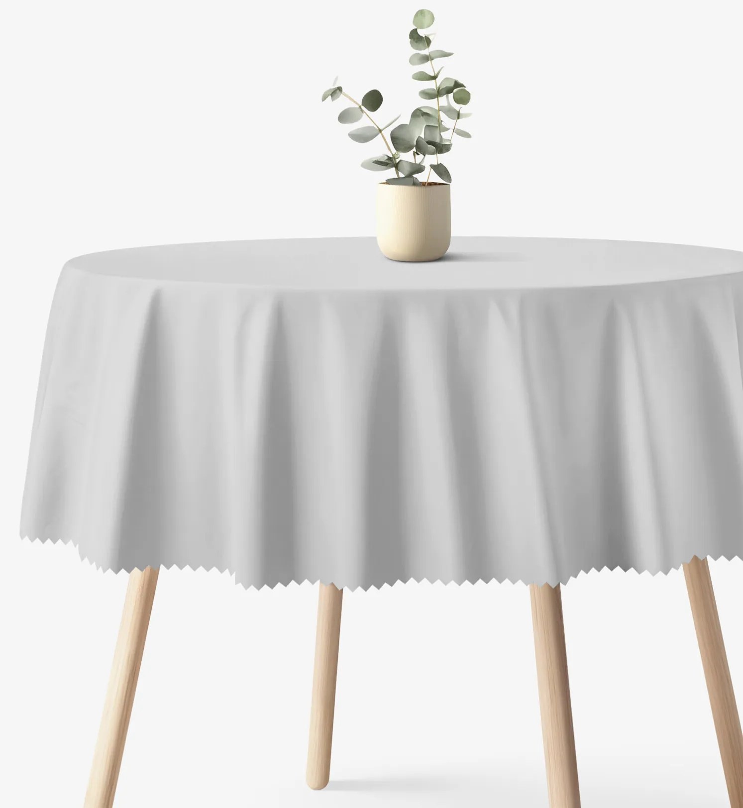 Goldea okrúhly teflónový obrus - sivý Ø 100 cm