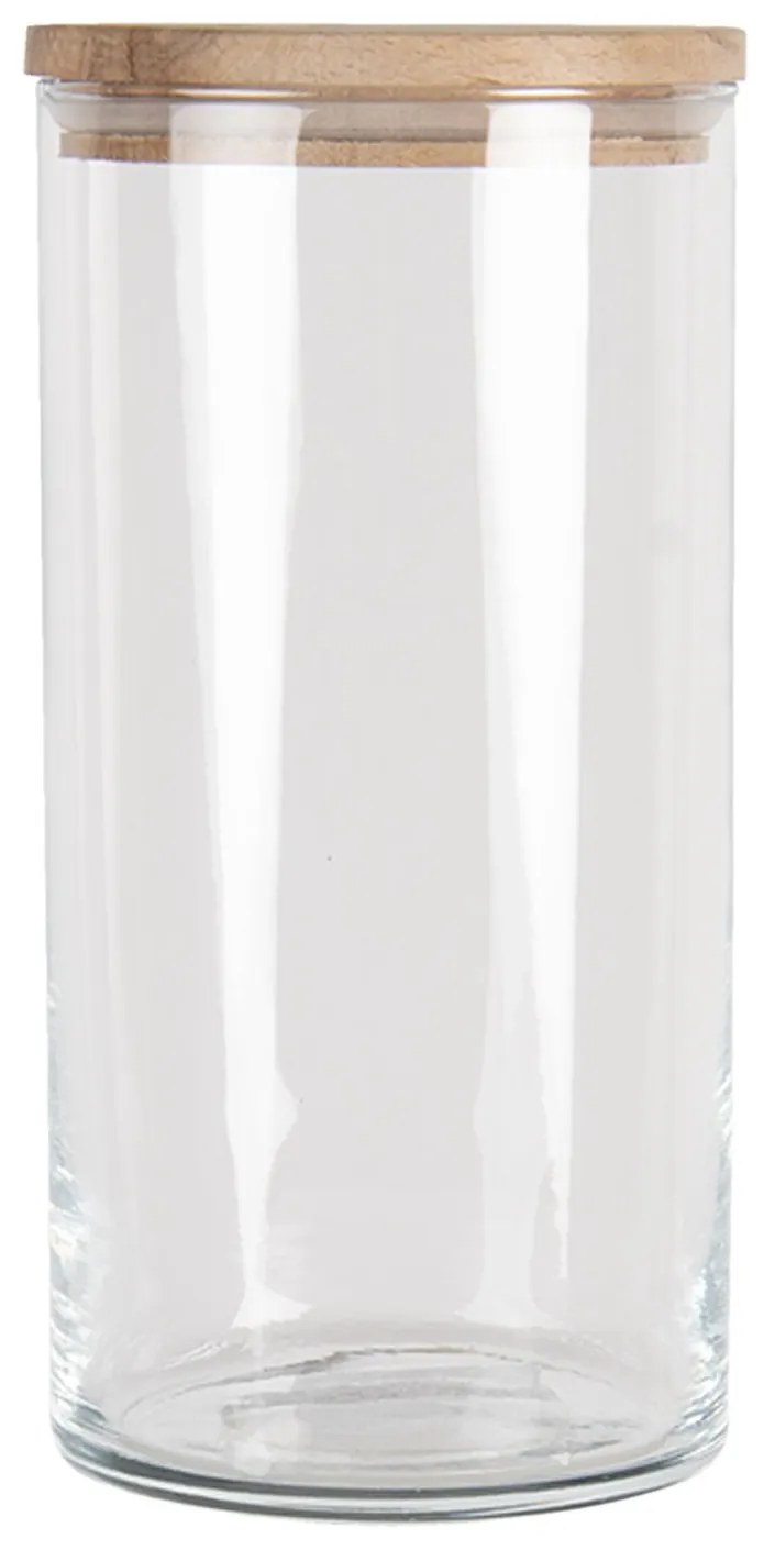 Sklenená dóza s vekom - Ø 10 * 20 cm / 1,25 L Sklenená dóza s vekom - Ø 10 * 20 cm / 1,25 L