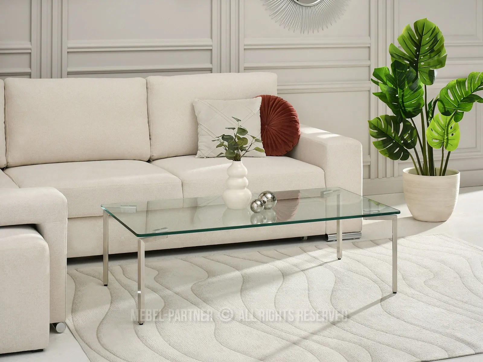 Konferenčný stolík Orlea (transparentná). Vlastná spoľahlivá doprava až k Vám domov. 1111667